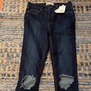 Free People Busted Knee Skinny Jeans